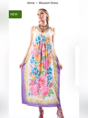 NWT Aratta Silent Journey- Blossom Dress- White